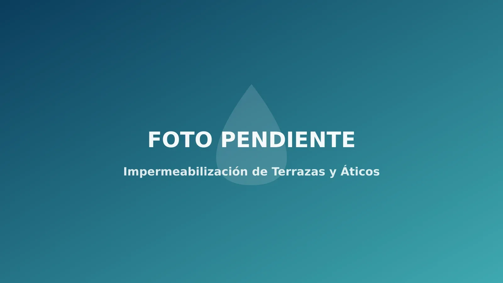 Terraza en proceso de impermeabilización en Benidorm