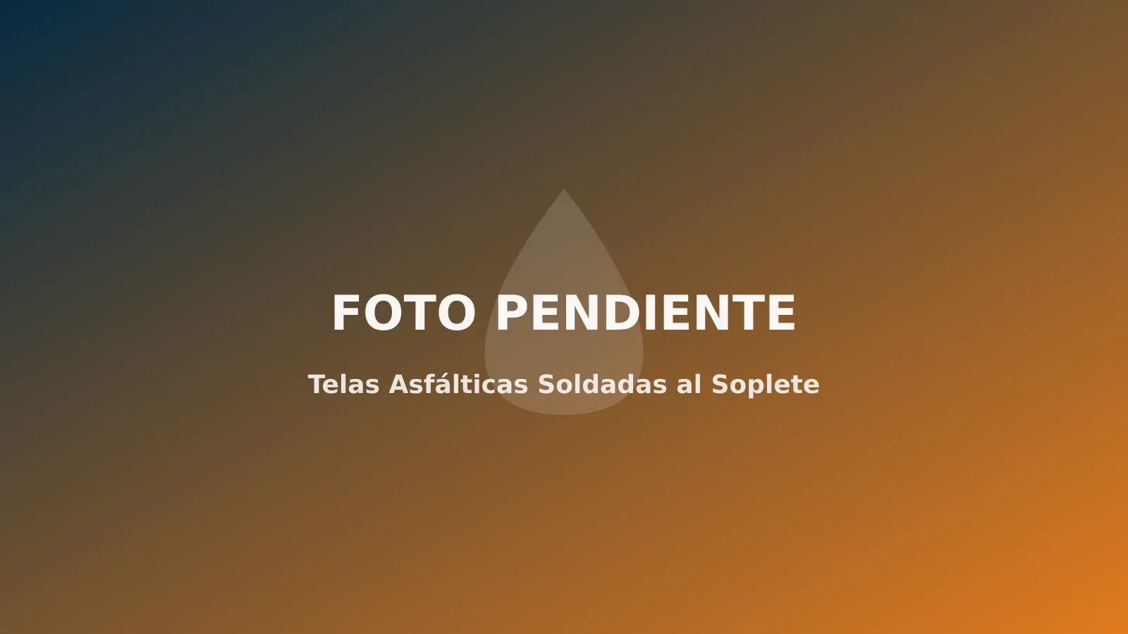 Instalación de tela asfáltica soldada al soplete en cubierta en Benidorm